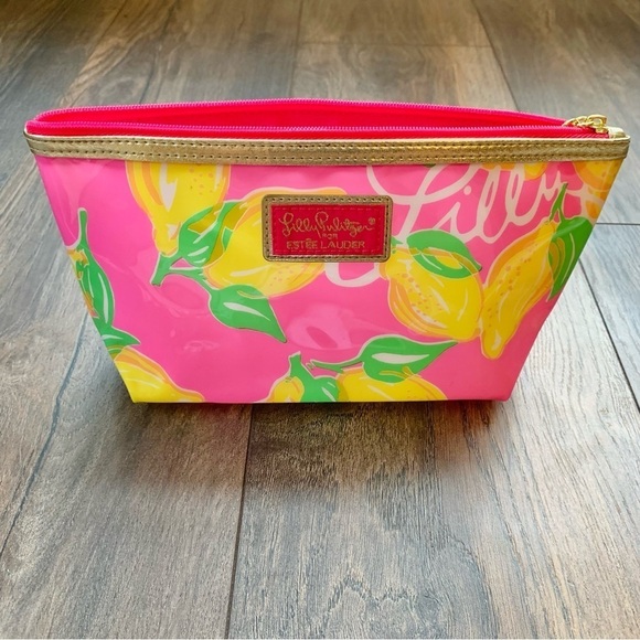 Lilly Pulitzer For Estee Lauder Lemon Cosmetic Bag - Picture 1 of 12